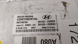 2011-2013 Hyundai Elantra Motor Computadora Ecu Pcm Ecm Pcu OEM 172263