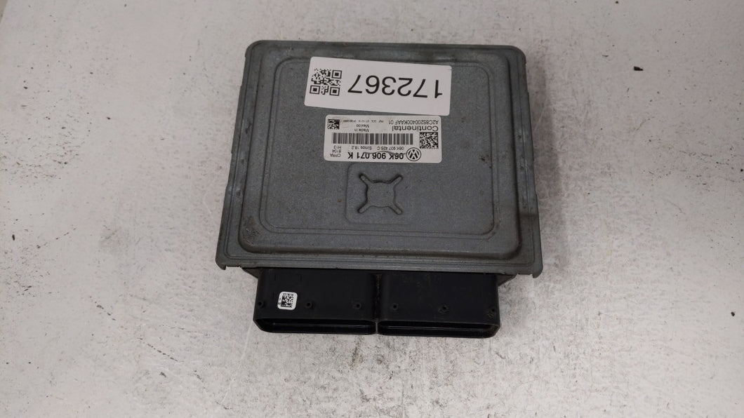 2015 Volkswagen Passat PCM Engine Control Computer ECU ECM PCU OEM P/N:06K 906 071 K Fits OEM Used Auto Parts - Oemusedautoparts1.com 