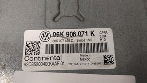 2015 Volkswagen Passat PCM Engine Control Computer ECU ECM PCU OEM P/N:06K 906 071 K Fits OEM Used Auto Parts - Oemusedautoparts1.com 