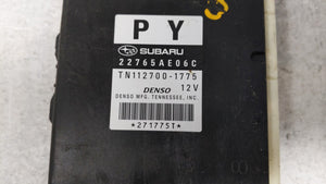 2013-2014 Subaru Legacy PCM Engine Control Computer ECU ECM PCU OEM P/N:22765AE06C 22765AE06D, 22765AE06B Fits Fits 2013 2014 OEM Used Auto Parts - Oemusedautoparts1.com 