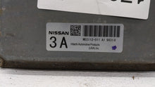 2010 Nissan Altima PCM Engine Control Computer ECU ECM PCU OEM P/N:MEC114-011 MEC112-011 A1 Fits OEM Used Auto Parts