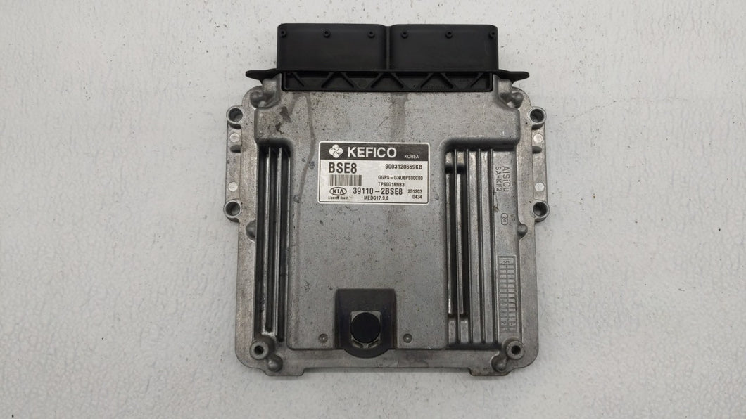 2016 Kia Soul PCM Engine Control Computer ECU ECM PCU OEM P/N:39110-2BSG3 39110-2BSE8 Fits OEM Used Auto Parts - Oemusedautoparts1.com 