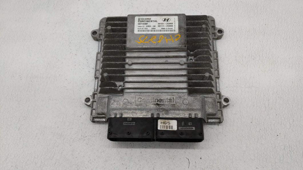 2011-2014 Hyundai Sonata PCM Engine Control Computer ECU ECM PCU OEM P/N:39101-2G661 39111-2G661 Fits Fits 2011 2012 2013 2014 OEM Used Auto Parts