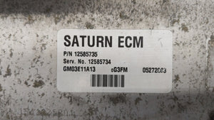 2003-2003 Saturn Ion Engine Computer Ecu Pcm Ecm Pcu OEM 178106