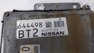 2015 Nissan Altima PCM Engine Control Computer ECU ECM PCU OEM P/N:BEM404-300 A1 NEC001-666, NEC013-028 Fits Fits 2013 2014 OEM Used Auto Parts - Oemusedautoparts1.com 