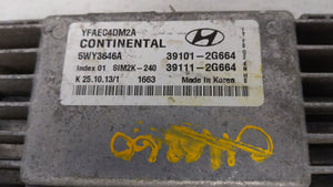 2011-2014 Hyundai Sonata PCM Engine Control Computer ECU ECM PCU OEM P/N:39101-2G661 39111-2G661 Fits Fits 2011 2012 2013 2014 OEM Used Auto Parts - Oemusedautoparts1.com 