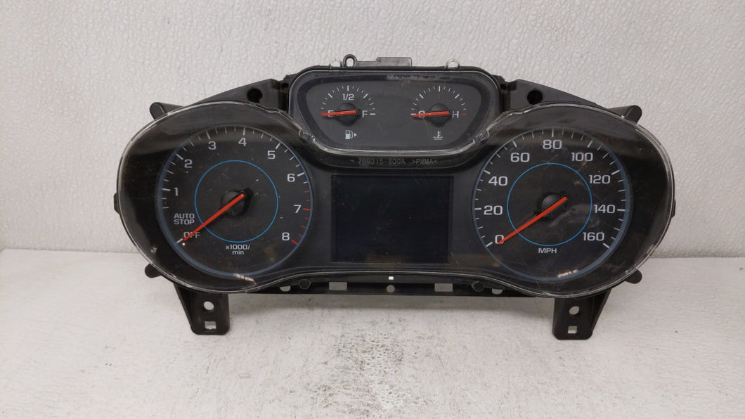 2017 Chevrolet Cruze Instrument Cluster Speedometer Gauges Fits OEM Used Auto Parts