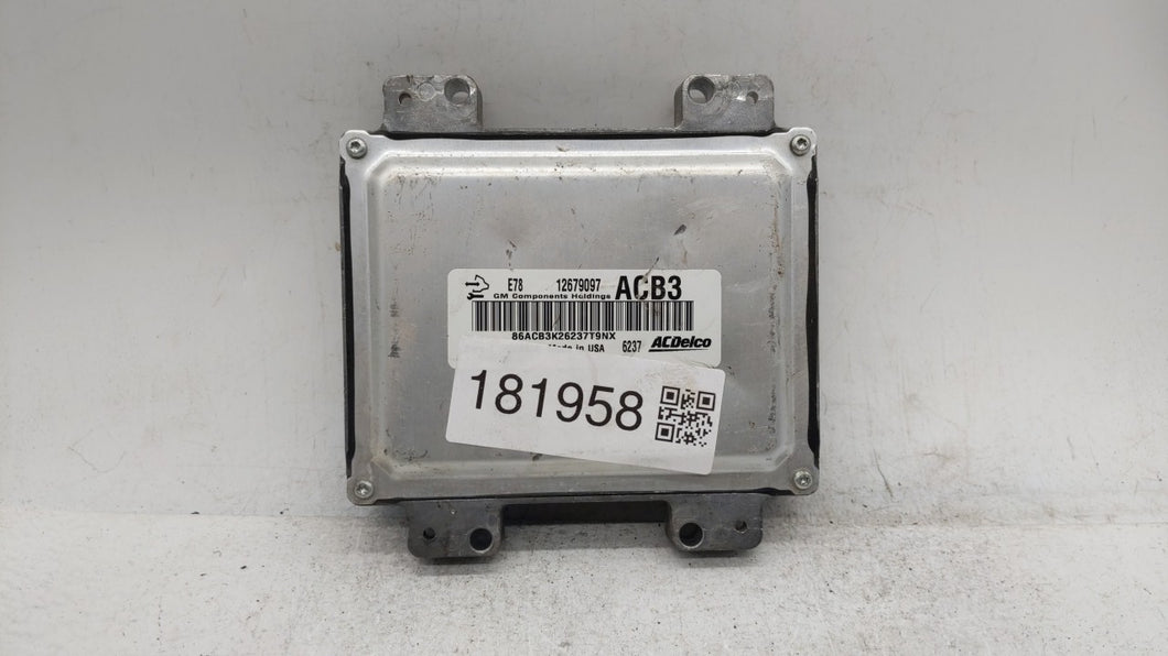 2017-2018 Chevrolet Trax PCM Engine Control Computer ECU ECM PCU OEM P/N:12679097 12670309, 12695536 Fits Fits 2017 2018 2019 OEM Used Auto Parts - Oemusedautoparts1.com 