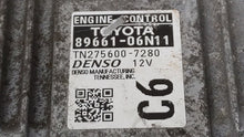 2016-2017 Toyota Camry PCM Engine Control Computer ECU ECM PCU OEM P/N:89661-06N11 Fits Fits 2016 2017 OEM Used Auto Parts - Oemusedautoparts1.com 