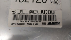 2017-2018 Chevrolet Trax PCM Engine Control Computer ECU ECM PCU OEM P/N:12679097 12670309, 12695536 Fits Fits 2017 2018 2019 OEM Used Auto Parts - Oemusedautoparts1.com 