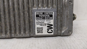 2016 Toyota Camry PCM Engine Control Computer ECU ECM PCU OEM P/N:89661-0X180 Fits OEM Used Auto Parts - Oemusedautoparts1.com 