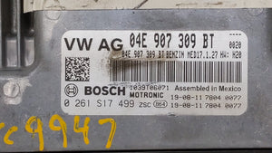 2019 Volkswagen Jetta PCM Engine Control Computer ECU ECM PCU OEM P/N:04E 907 309 BT 04E907309BT Fits OEM Used Auto Parts - Oemusedautoparts1.com 