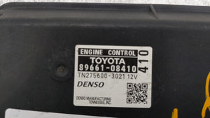 2015 Toyota Sienna PCM Engine Control Computer ECU ECM PCU OEM P/N:89661-08410 Fits Fits 2016 OEM Used Auto Parts - Oemusedautoparts1.com 