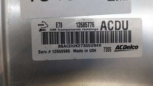 2017-2021 Buick Encore PCM Engine Control Computer ECU ECM PCU OEM P/N:12679097 12670309 Fits Fits 2017 2018 2019 2020 2021 OEM Used Auto Parts