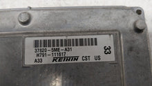 2017 Acura Rdx PCM Engine Control Computer ECU ECM PCU OEM P/N:37820-5ME-A31 Fits OEM Used Auto Parts - Oemusedautoparts1.com 