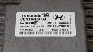 2015-2017 Hyundai Sonata PCM Engine Control Computer ECU ECM PCU OEM P/N:39101-2GGK5 39101-2GGK6 Fits Fits 2015 2016 2017 OEM Used Auto Parts - Oemusedautoparts1.com 