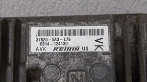 2013 Honda Accord PCM Engine Control Computer ECU ECM PCU OEM P/N:37820-5A3-L78 37820-5A3-L79 Fits OEM Used Auto Parts - Oemusedautoparts1.com 