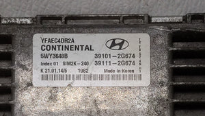 2011-2014 Hyundai Sonata PCM Engine Control Computer ECU ECM PCU OEM P/N:39101-2G661 39111-2G661 Fits Fits 2011 2012 2013 2014 OEM Used Auto Parts - Oemusedautoparts1.com 