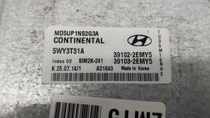 2015 Hyundai Elantra PCM Engine Control Computer ECU ECM PCU OEM P/N:39102-2EMY5 39103-2EMY5 Fits OEM Used Auto Parts - Oemusedautoparts1.com 