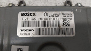 2012 Volvo S60 PCM Engine Control Computer ECU ECM PCU OEM P/N:0 261 209 108 31286086, 1343 0003 Fits OEM Used Auto Parts - Oemusedautoparts1.com 