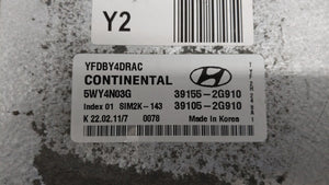 2011-2015 Hyundai Sonata PCM Engine Control Computer ECU ECM PCU OEM P/N:39155-2G913 39105-2G913 Fits OEM Used Auto Parts