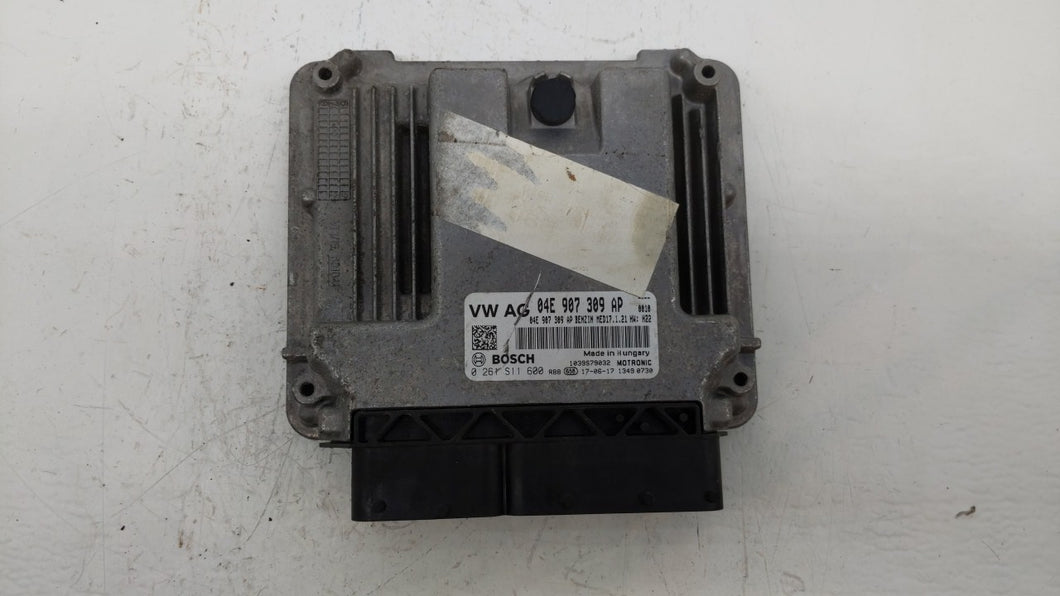 2016-2017 Volkswagen Jetta PCM Engine Control Computer ECU ECM PCU OEM P/N:04E 907 309 AP 04E 907 309 B Fits Fits 2016 2017 OEM Used Auto Parts