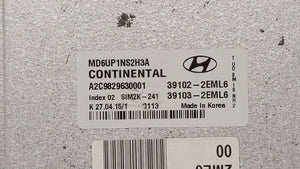 2014-2016 Hyundai Elantra PCM Engine Control Computer ECU ECM PCU OEM P/N:39133-2EGE0 39102-2EML6 Fits Fits 2014 2015 2016 OEM Used Auto Parts - Oemusedautoparts1.com 