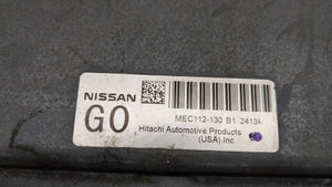 2011-2013 Nissan Altima PCM Engine Control Computer ECU ECM PCU OEM P/N:MEC114-100 MEC112-130 B1 Fits Fits 2011 2012 2013 OEM Used Auto Parts - Oemusedautoparts1.com 