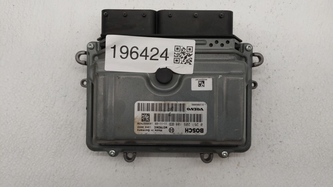 2012 Volvo S60 PCM Engine Control Computer ECU ECM PCU OEM P/N:0 261 209 108 31286086, 1343 0003 Fits OEM Used Auto Parts - Oemusedautoparts1.com 