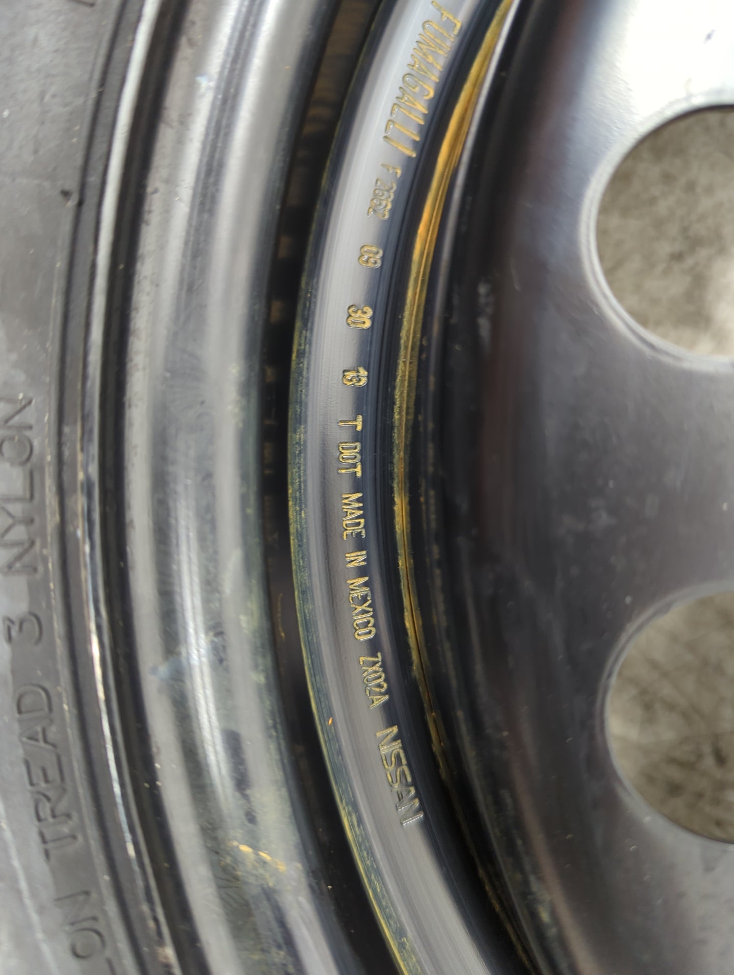 1980 Nissan Cruze Spare Donut Tire Wheel Rim Oem - Oemusedautoparts1.com