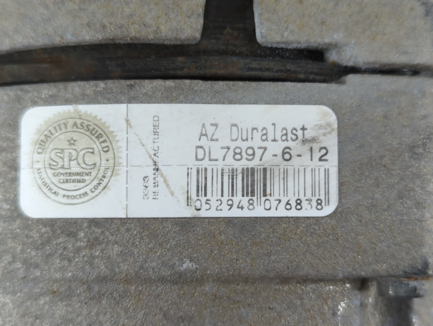 1985 Chevrolet Corvette Alternator Replacement Generator Charging Assembly Engine OEM P/N:DL7897-6-12 Fits OEM Used Auto Par