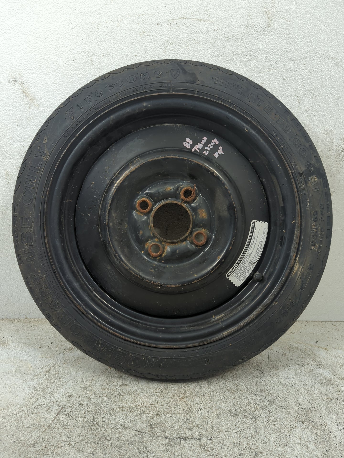 1988 Ford Taurus Spare Donut Tire Wheel Rim Oem - Oemusedautoparts1.com