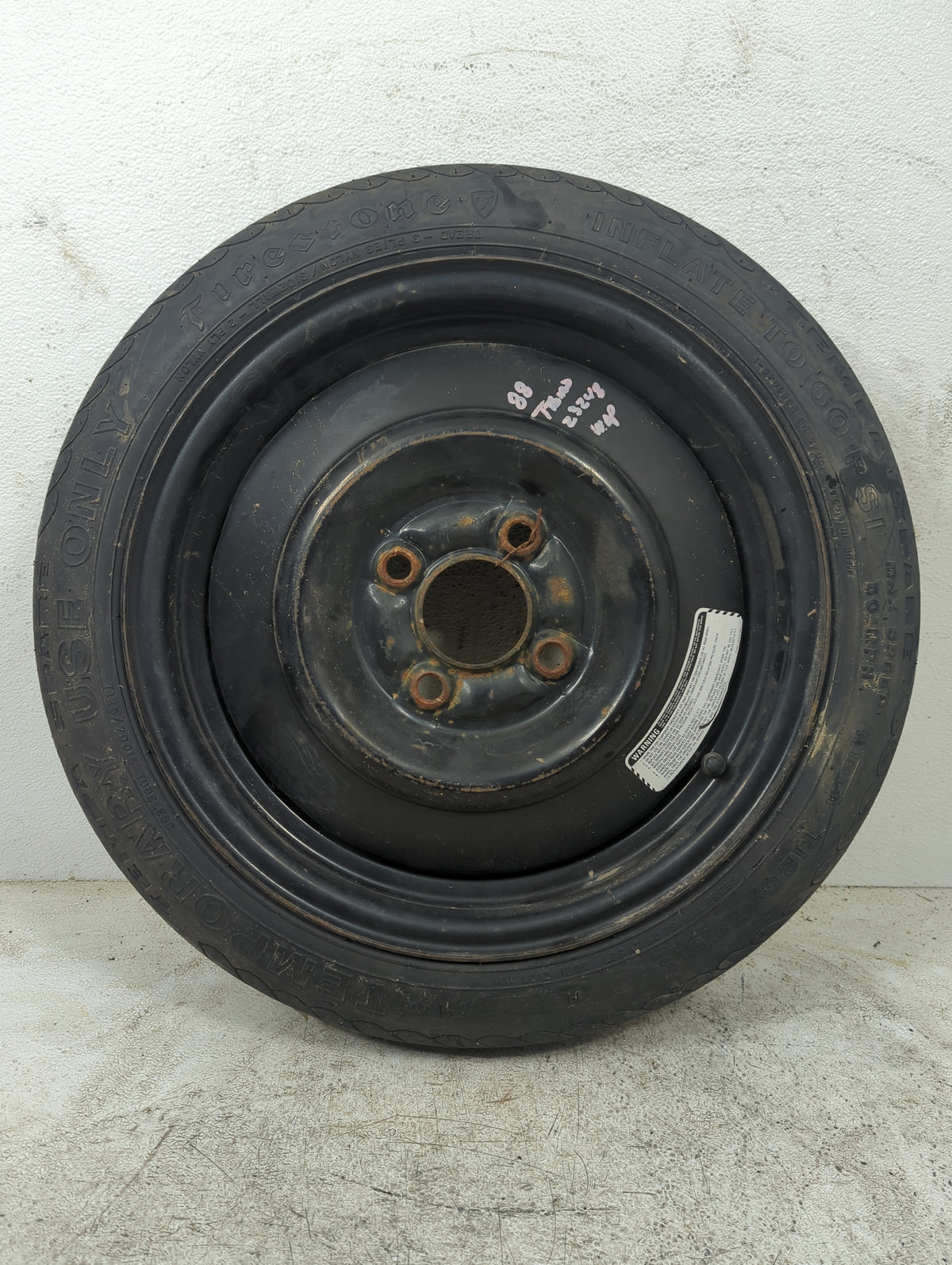 1988 Ford Taurus Spare Donut Tire Wheel Rim Oem - Oemusedautoparts1.com