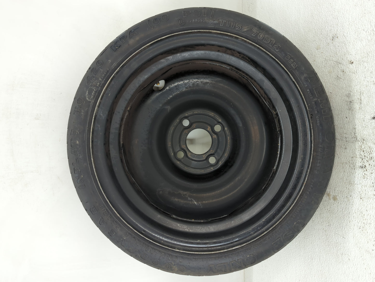 1989 Honda Accord Spare Donut Tire Wheel Rim Oem - Oemusedautoparts1.com