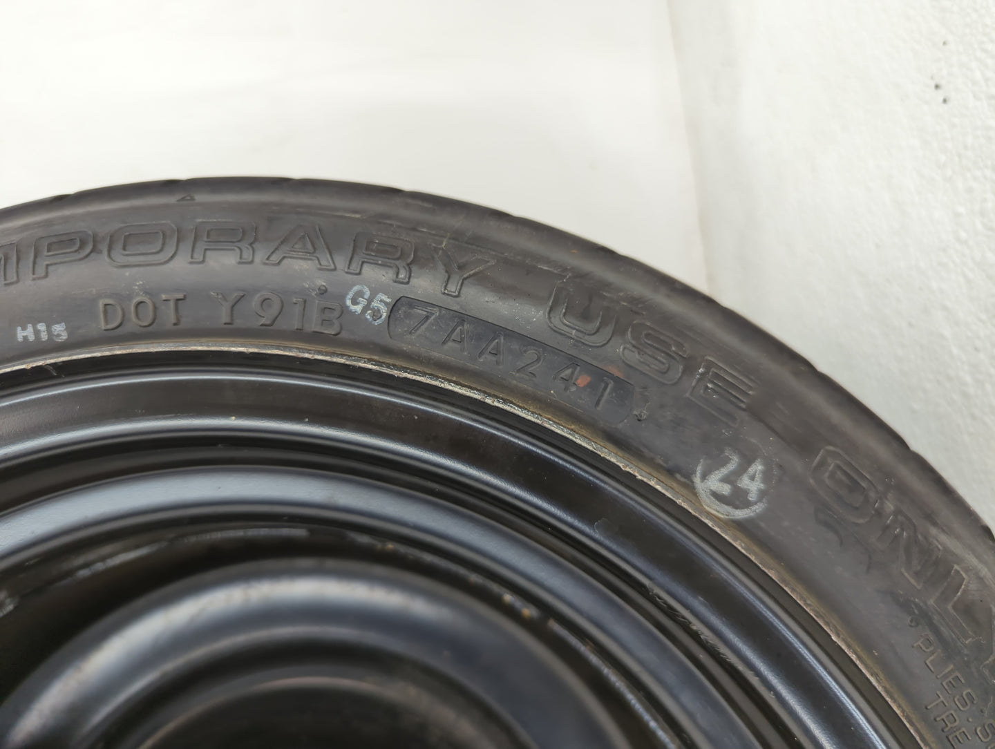 1989 Honda Accord Spare Donut Tire Wheel Rim Oem - Oemusedautoparts1.com