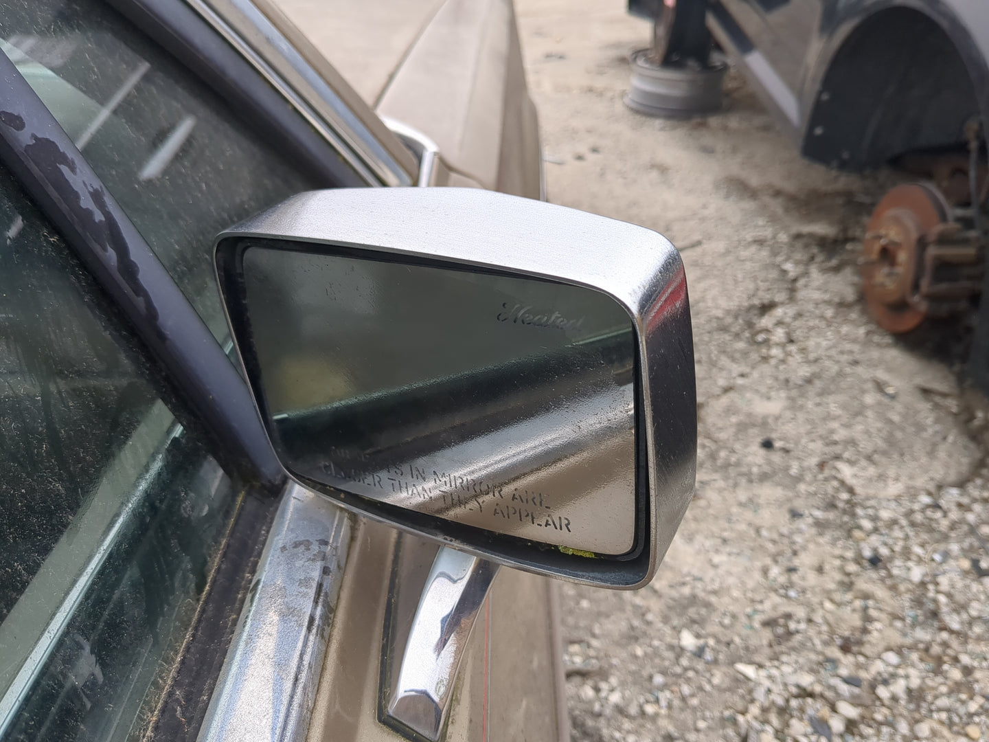 1989 Lincoln Town Car Side Mirror Replacement Passenger Right View Door Mirror Fits OEM Used Auto Parts - Oemusedautoparts1.