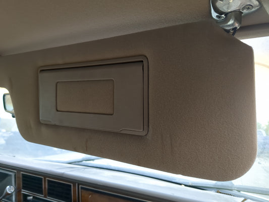 1989 Lincoln Town Car Sun Visor Shade Replacement Passenger Right Mirror Fits OEM Used Auto Parts