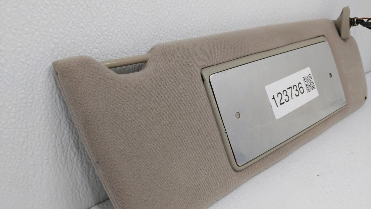 1990 Chevrolet Tracker Sun Visor Shade Replacement Passenger Right Mirror Fits OEM Used Auto Parts - Oemusedautoparts1.com