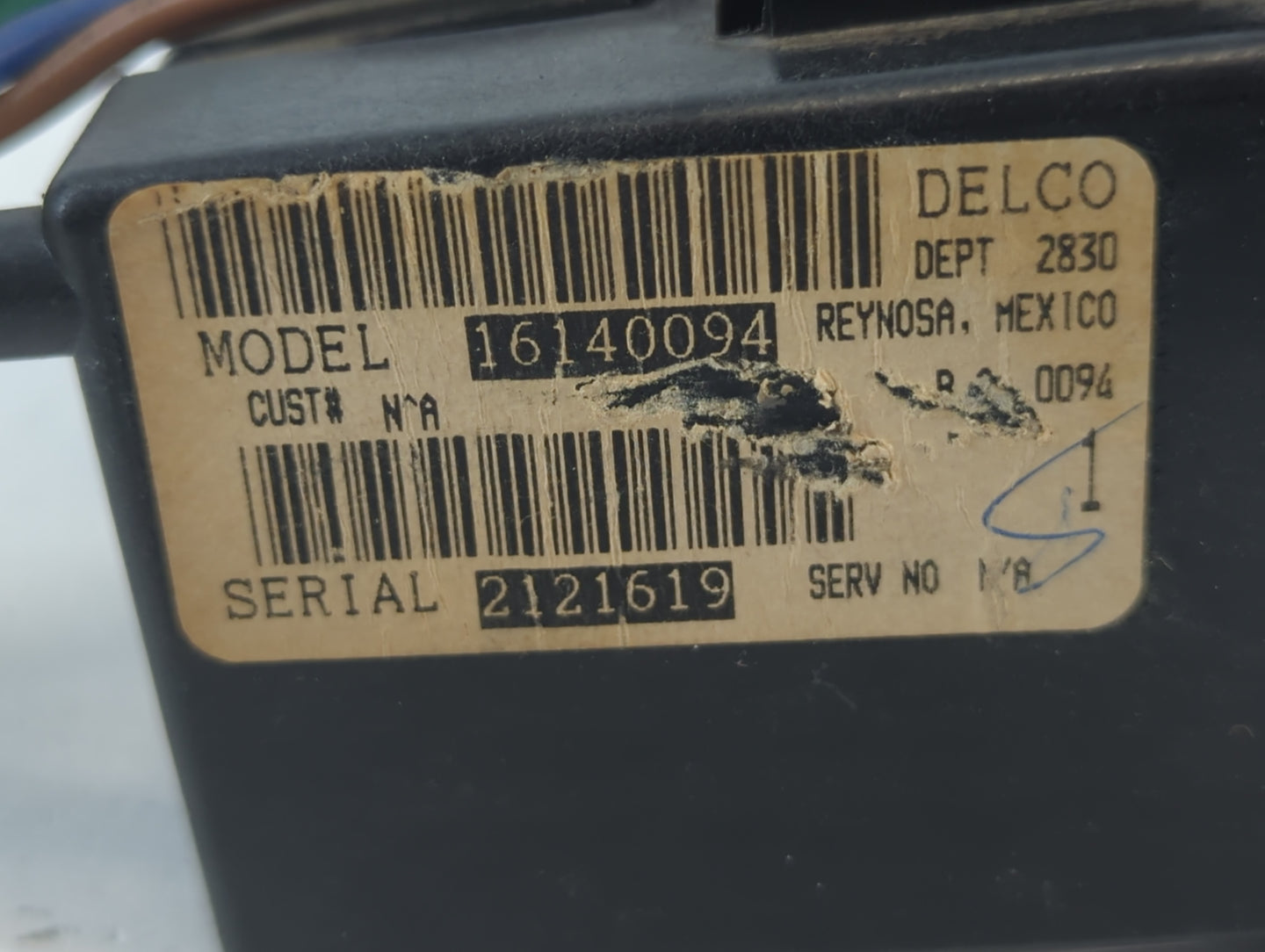 1991 Buick Regal Climate Control Module Temperature AC/Heater Replacement P/N:16140094 Fits OEM Used Auto Parts - Oemusedaut
