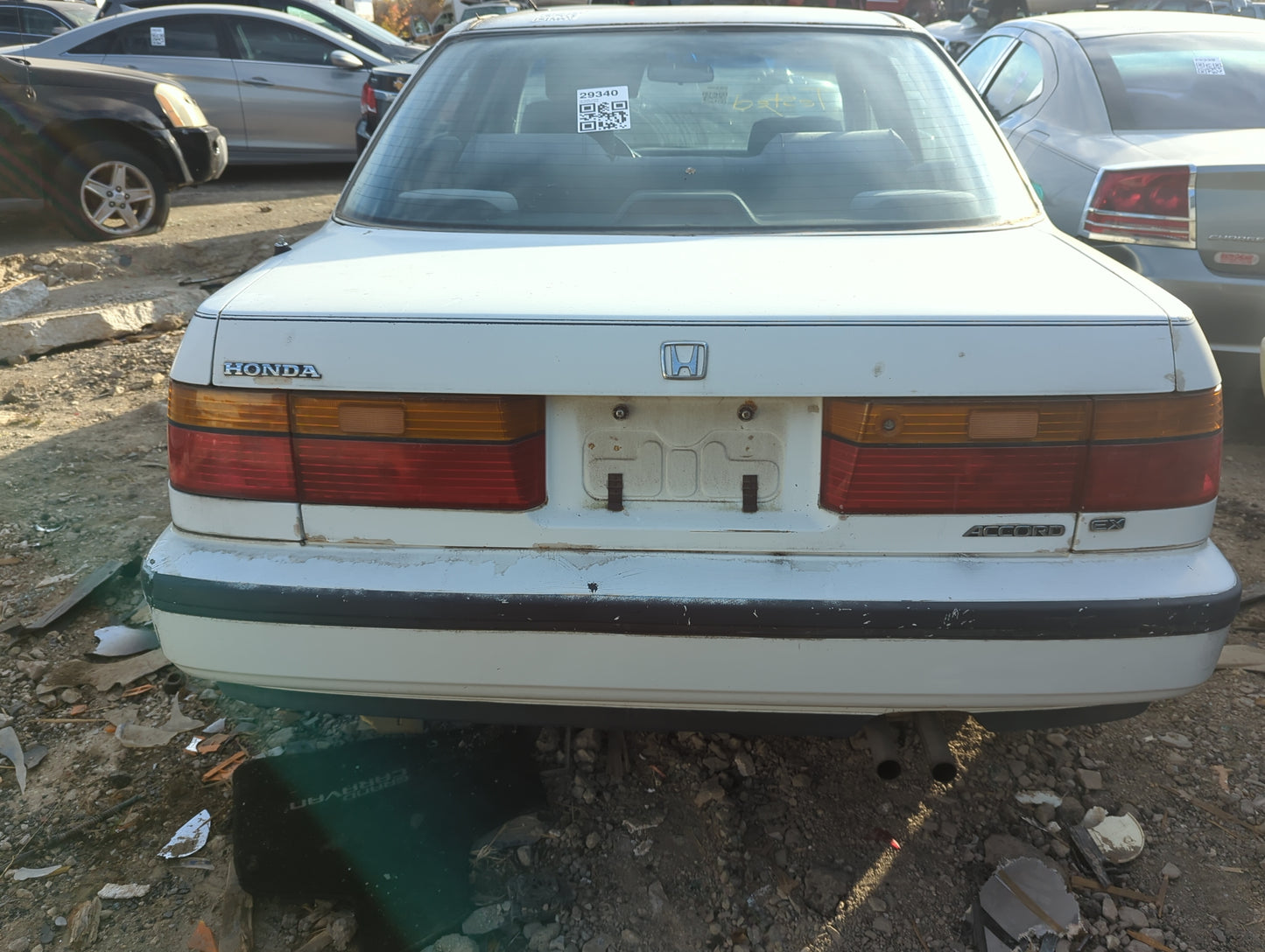 1991 Honda Accord Driver Left Side Tail Light Taillight Deck Lid Mounted - Oemusedautoparts1.com