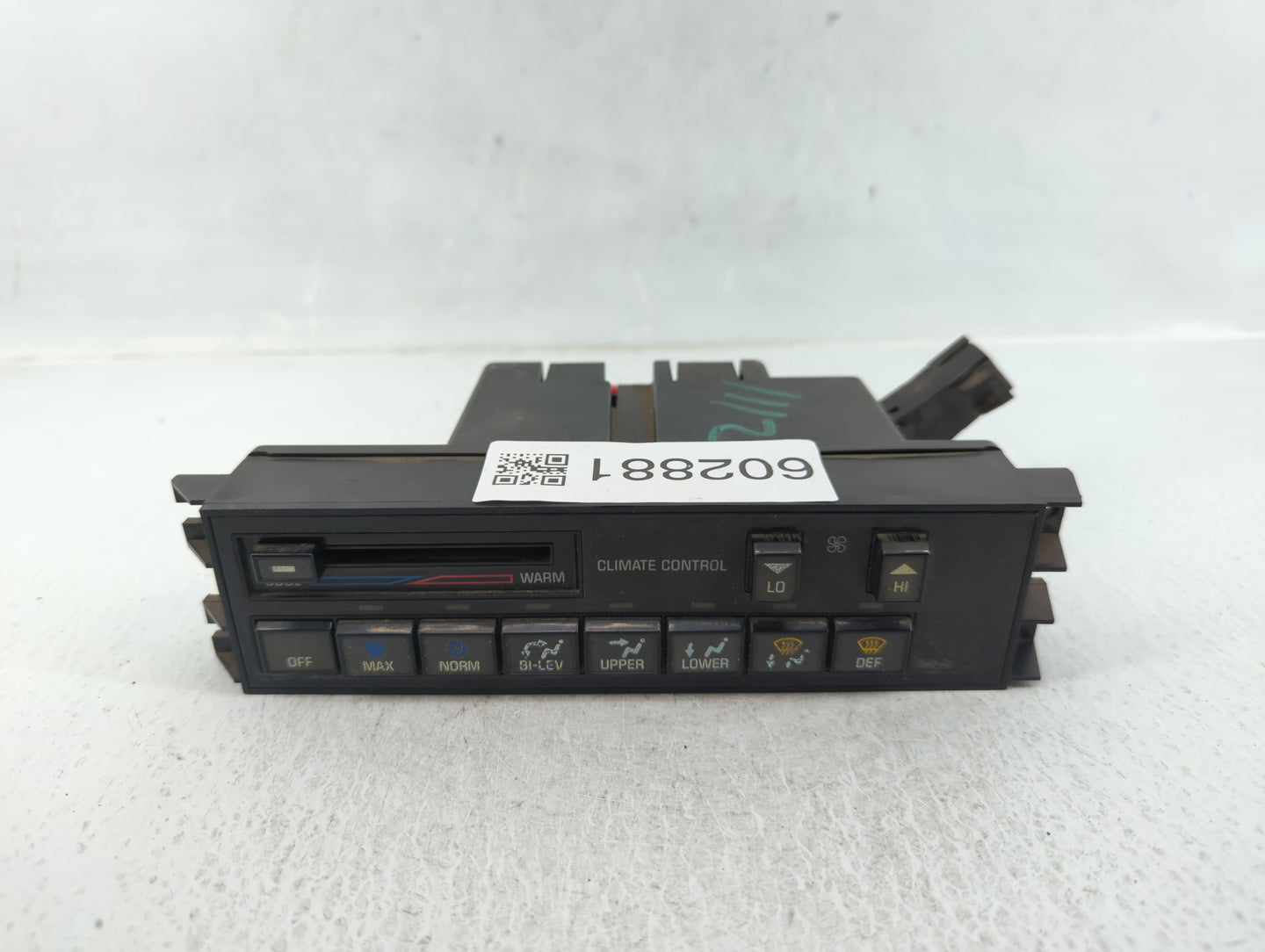 1991 Plymouth Laser Climate Control Module Temperature AC/Heater Replacement Fits OEM Used Auto Parts - Oemusedautoparts1.co