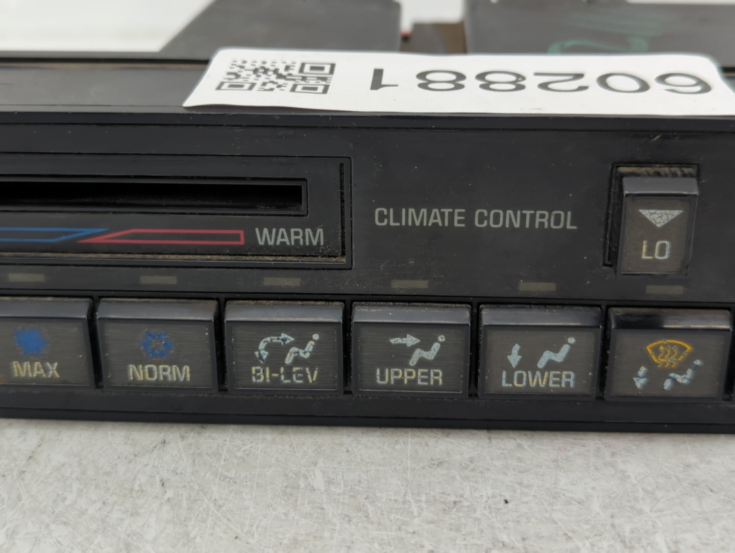 1991 Plymouth Laser Climate Control Module Temperature AC/Heater Replacement Fits OEM Used Auto Parts - Oemusedautoparts1.co