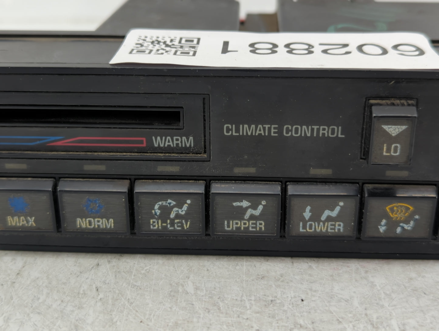 1991 Plymouth Laser Climate Control Module Temperature AC/Heater Replacement Fits OEM Used Auto Parts - Oemusedautoparts1.co
