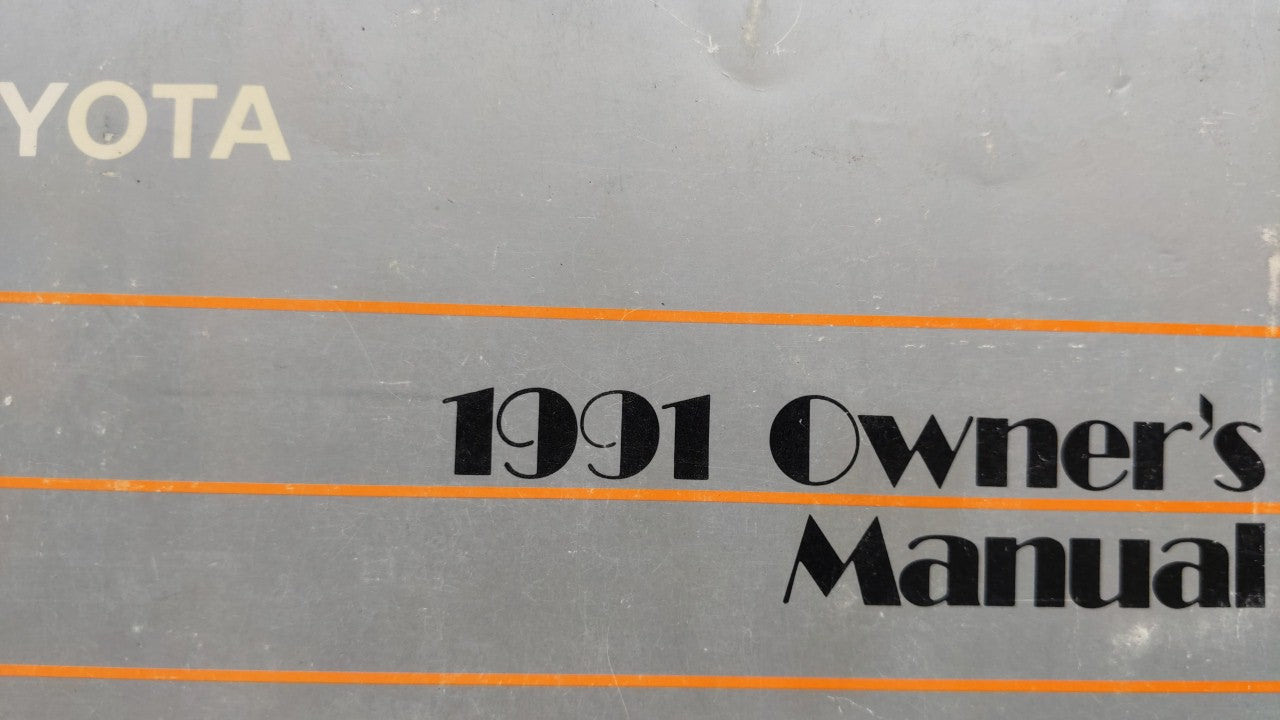 1991 Toyota Camry Owners Manual Book Guide OEM Used Auto Parts - Oemusedautoparts1.com