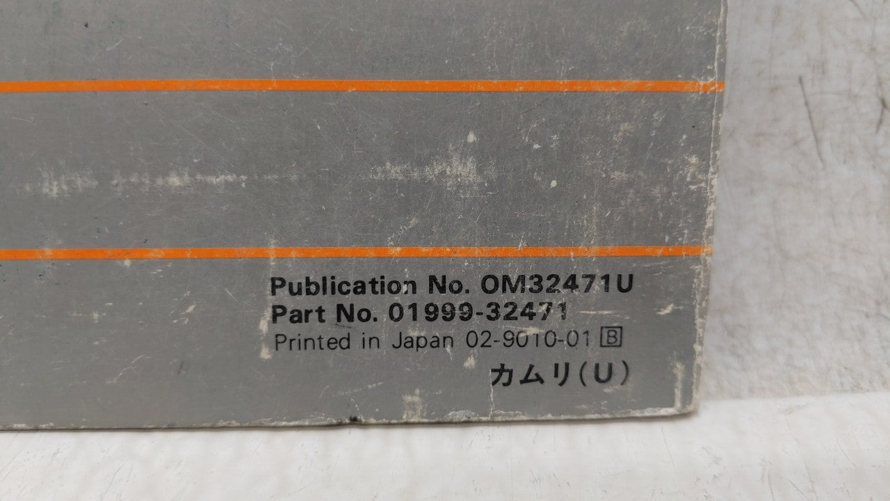 1991 Toyota Camry Owners Manual Book Guide OEM Used Auto Parts - Oemusedautoparts1.com
