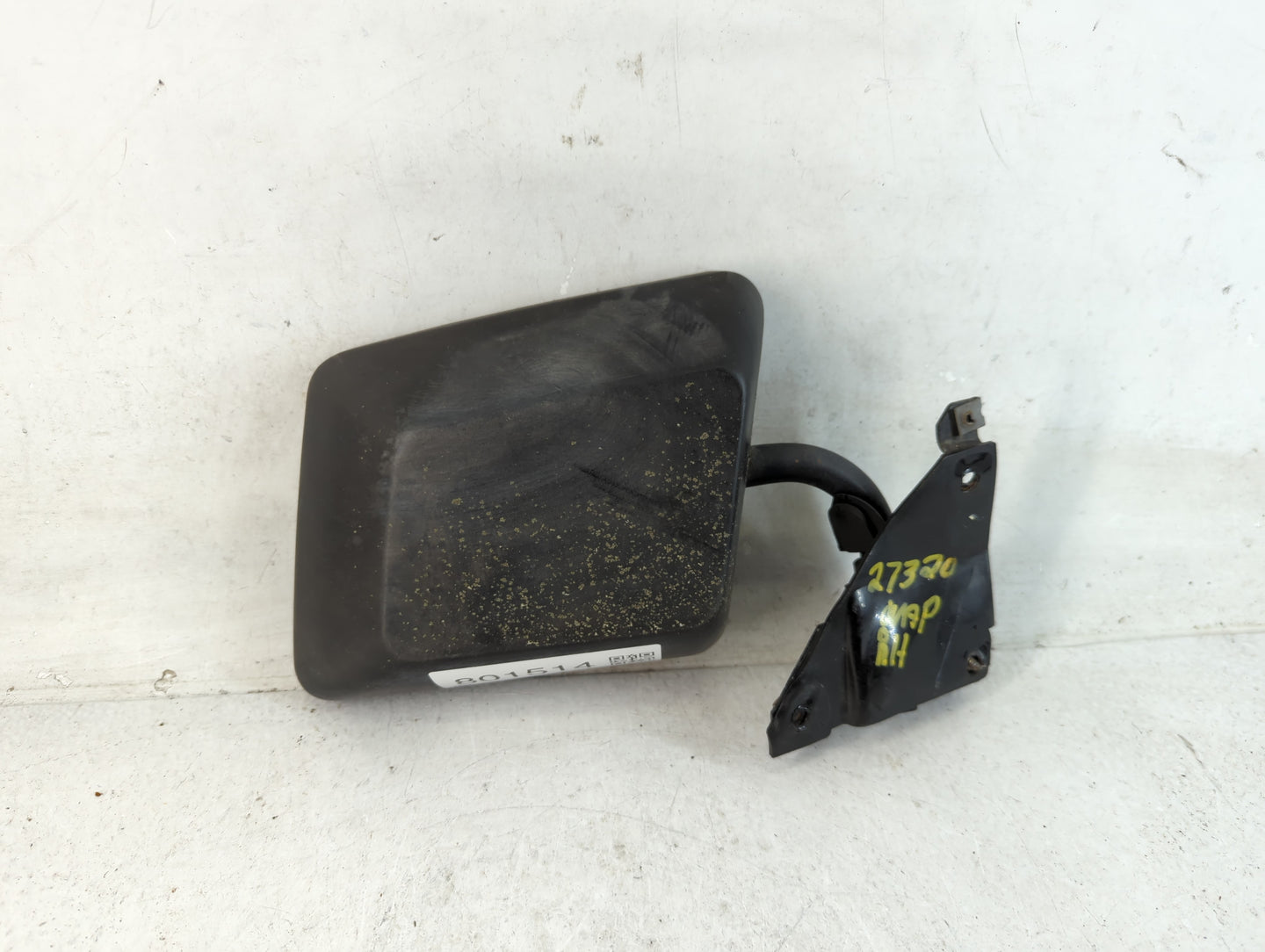 1992 Chevrolet S10 Passenger Right Side View Manual Door Mirror Black - Oemusedautoparts1.com