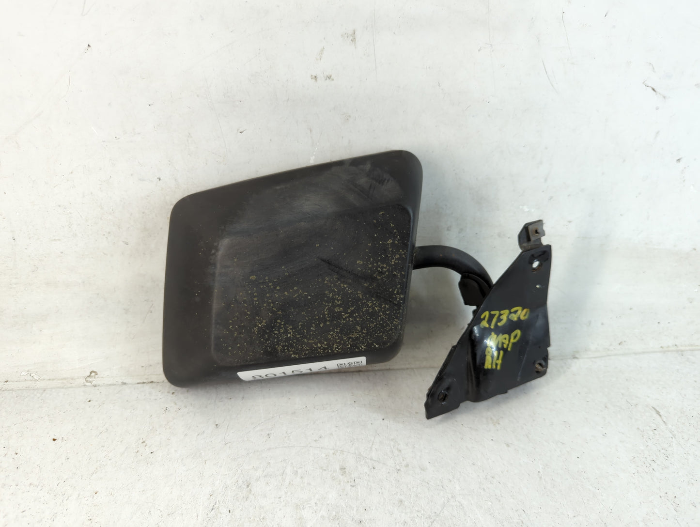1992 Chevrolet S10 Passenger Right Side View Manual Door Mirror Black - Oemusedautoparts1.com