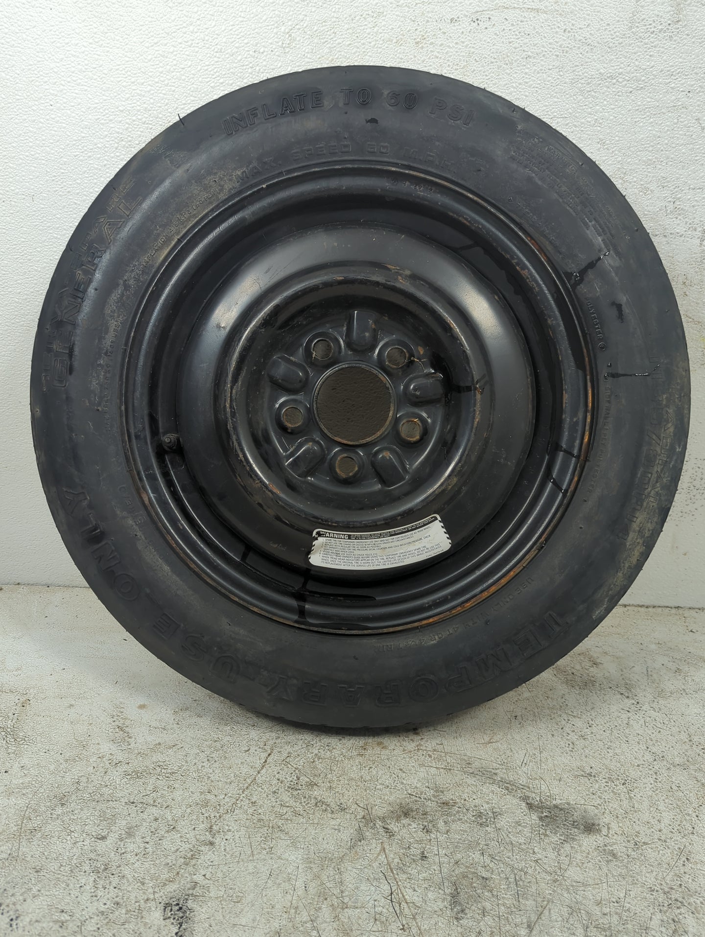 1992 Lincoln Lincoln Continental Spare Donut Tire Wheel Rim Oem - Oemusedautoparts1.com
