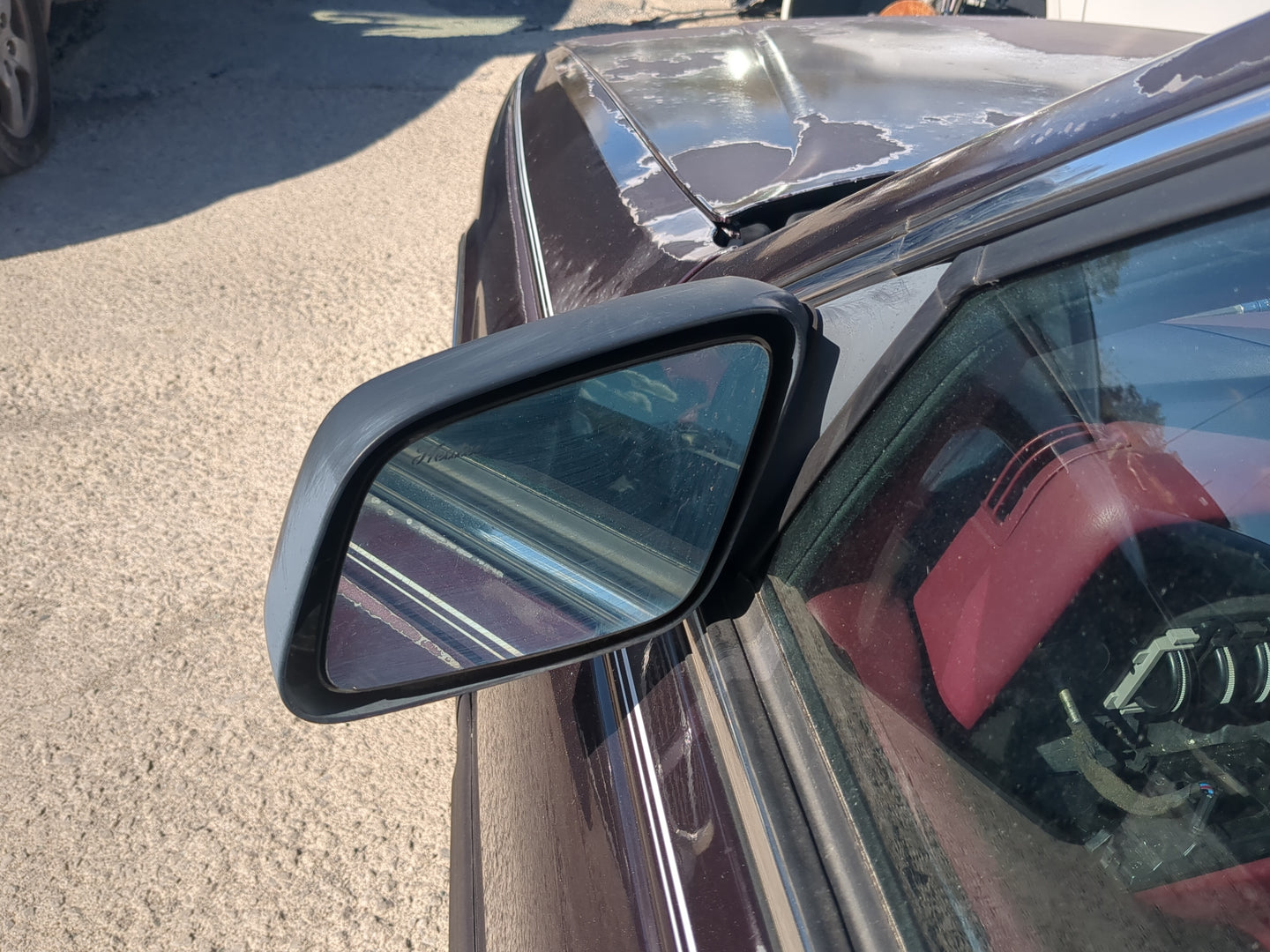 1992 Lincoln Lincoln Continental Side Mirror Replacement Driver Left View Door Mirror Fits OEM Used Auto Parts - Oemusedauto