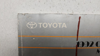 compare product 1992 Toyota Camry Owners Manual Book Guide OEM Used Auto Parts